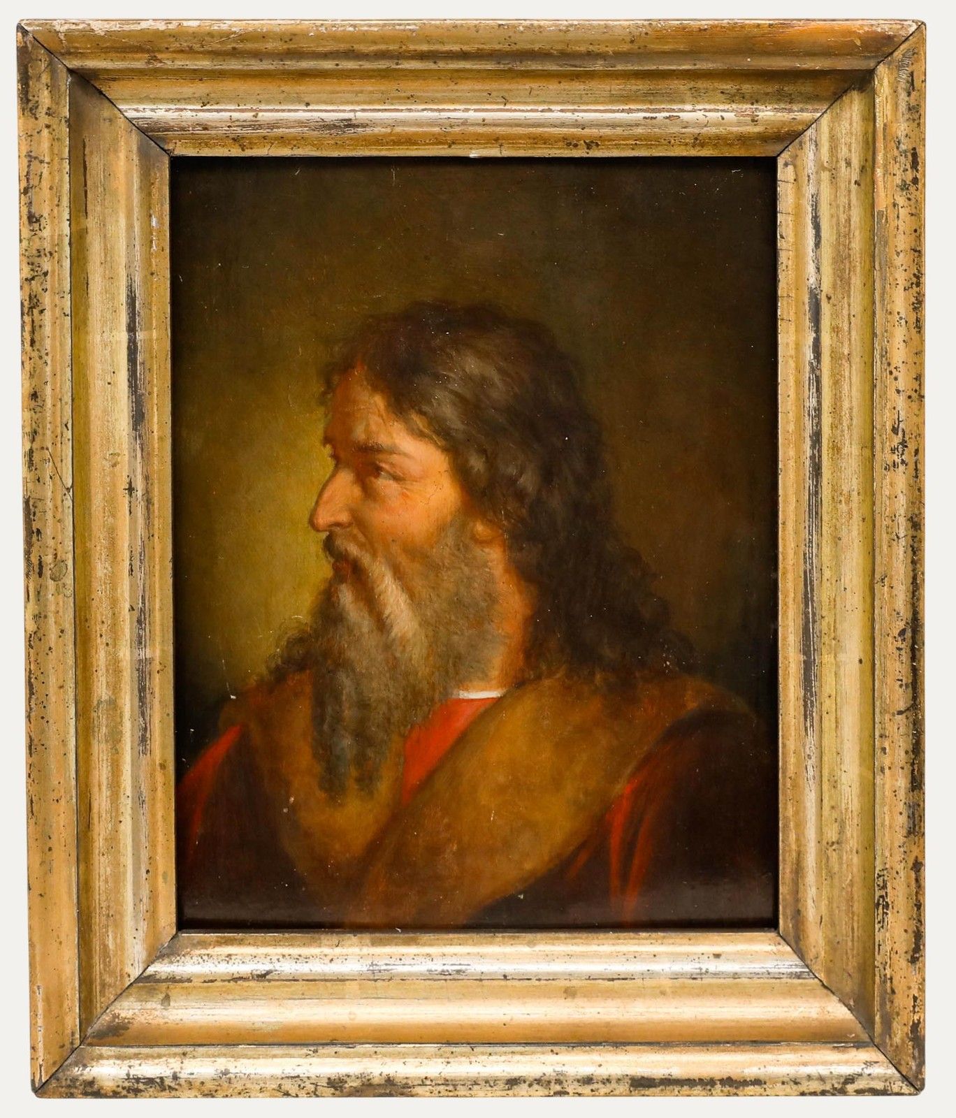 19th Century Oil Portrait Of A Scholar