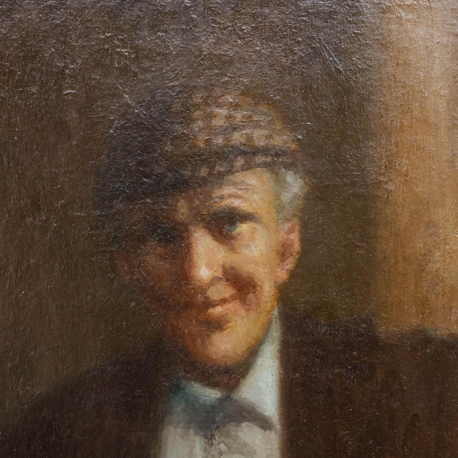 William Mason Arca (1906 2002) 20th Century Oil, Irishman In A Tweed Cap photo Art