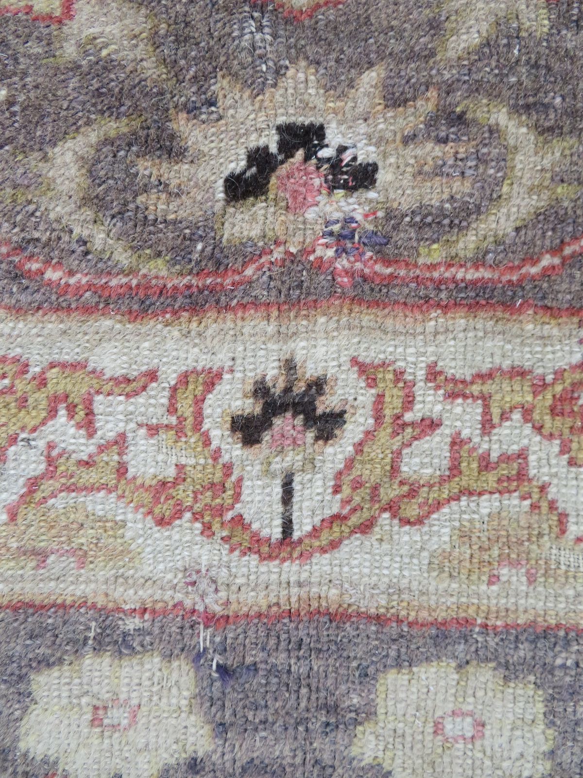 Textiles 19th Century Turkish Istanbul Bandirma Rug. 184cm X 140cm. photo