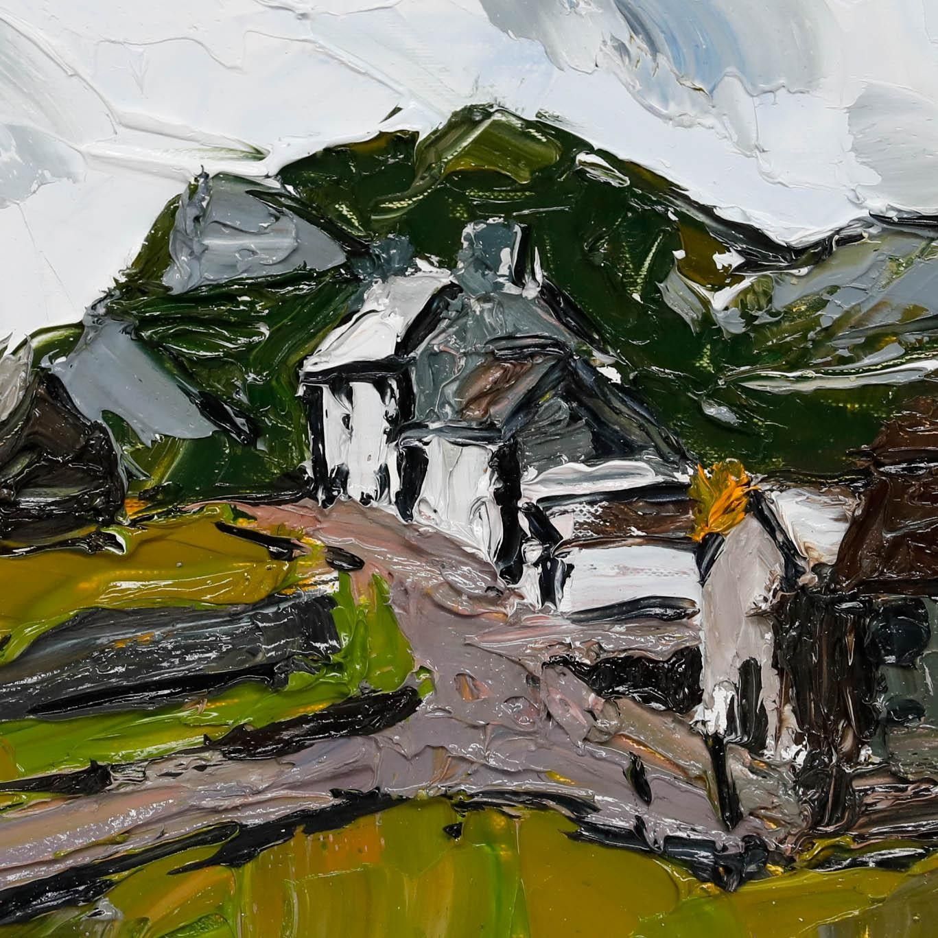 Daniel Nichols After Kyffin Williams Contemporary Oil, Hill Top Farm photo Art