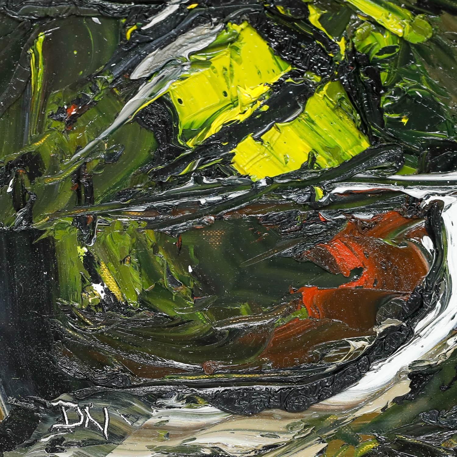 Daniel Nichols Contemporary Oil, Black Mountain Range photo Art