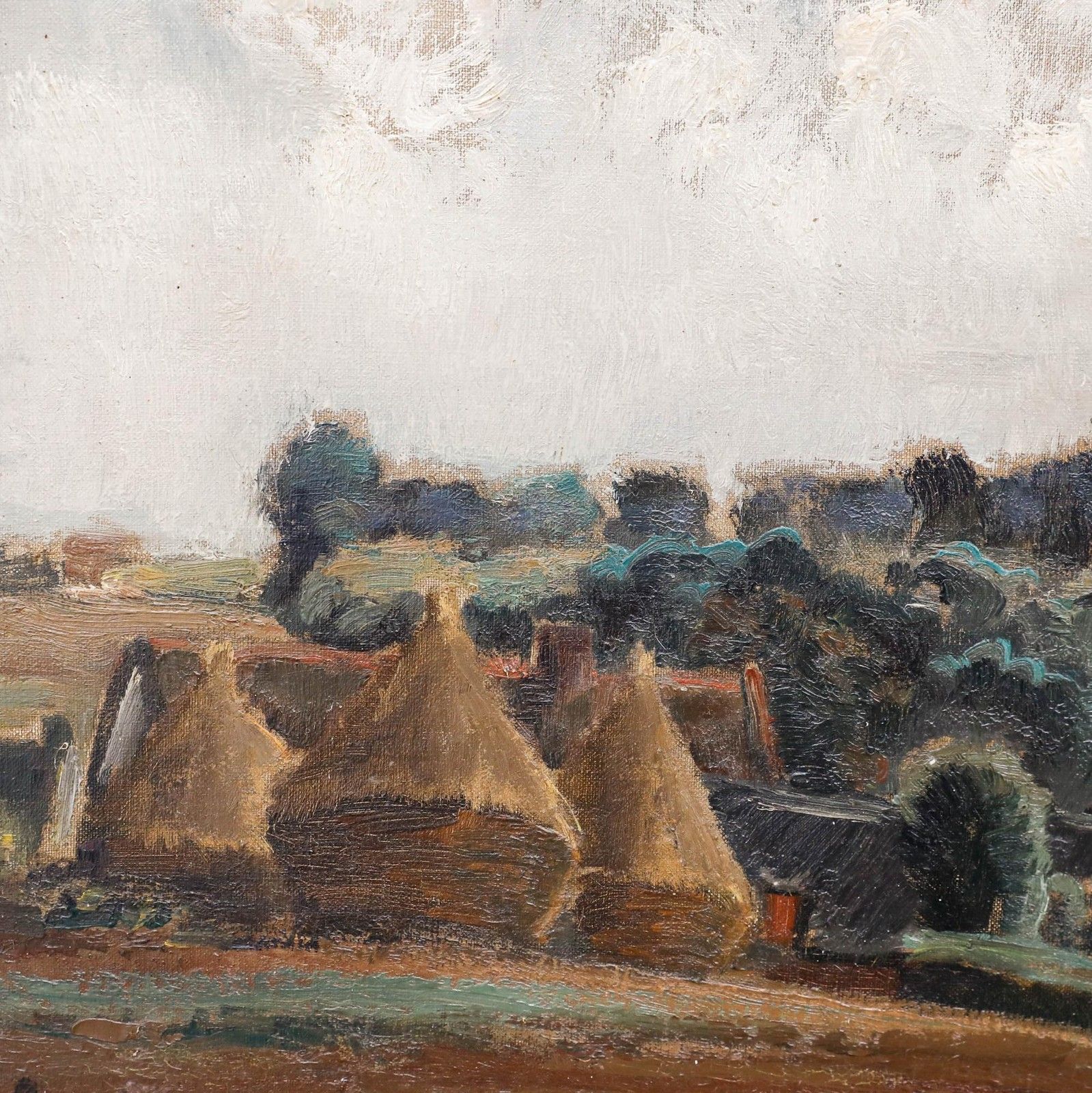 Jules Jacques Boulez (1889 1960) Framed Mid 20th Century Oil, A Day Of Cloud photo Art