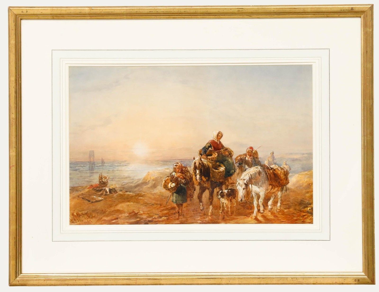 Attrib. John Frederick Taylor (1802 1891) Watercolour, Returning Home