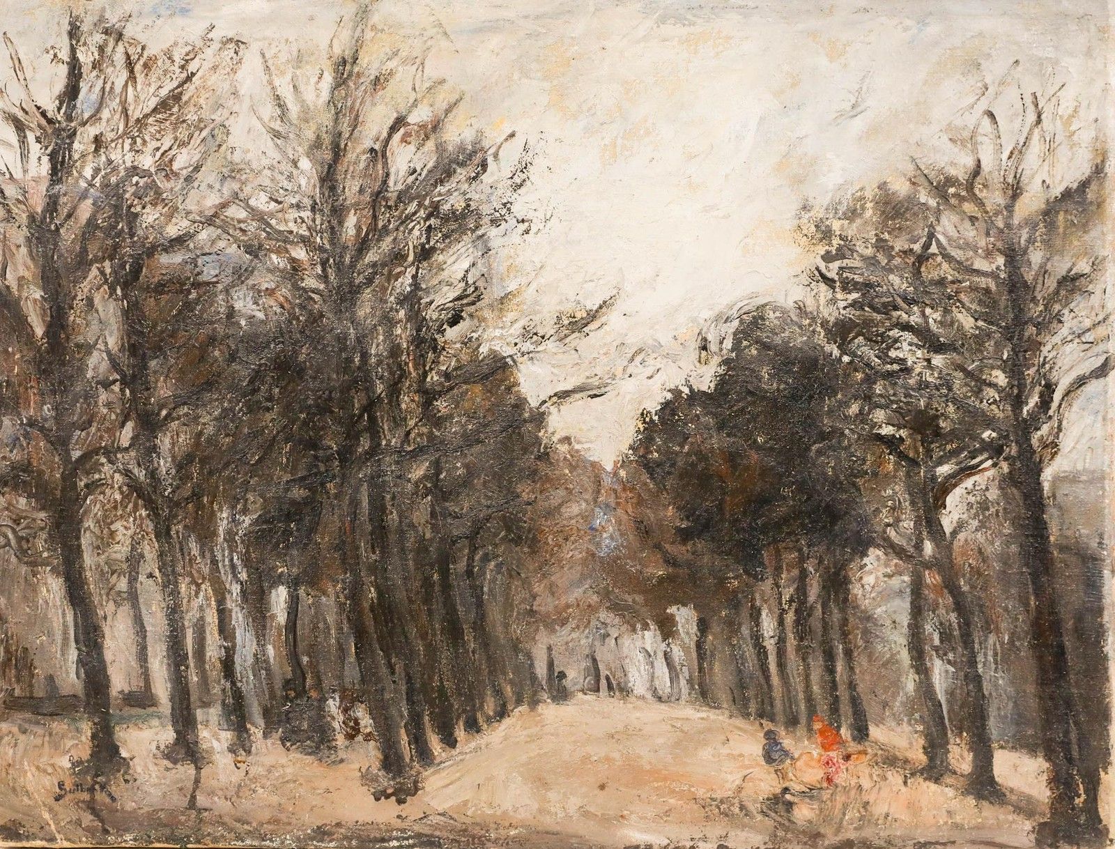 Herand Gulbenkian (1880 1698) Early 20th Century Oil, The Forest Clearing photo furniture