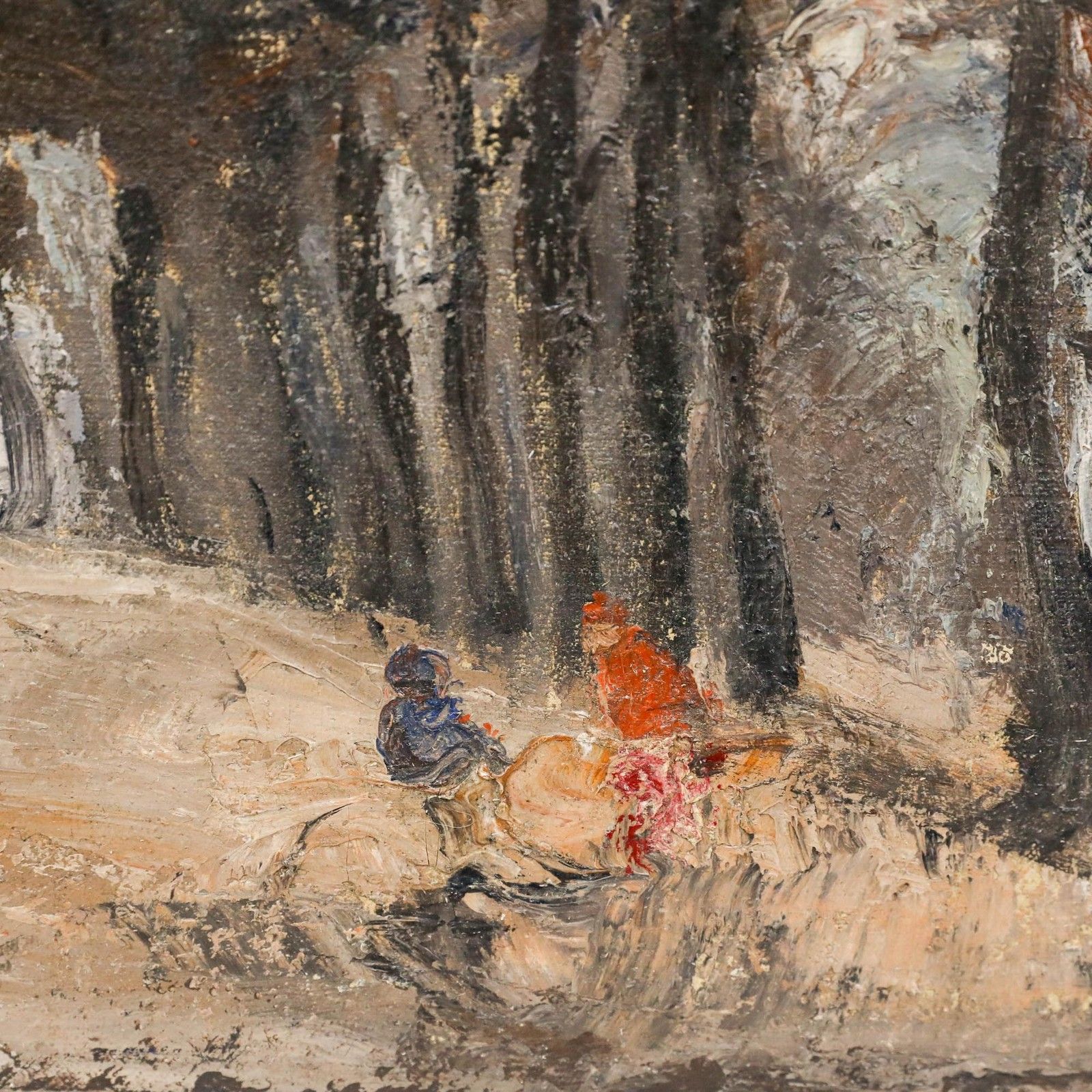 Herand Gulbenkian (1880 1698) Early 20th Century Oil, The Forest Clearing photo Art
