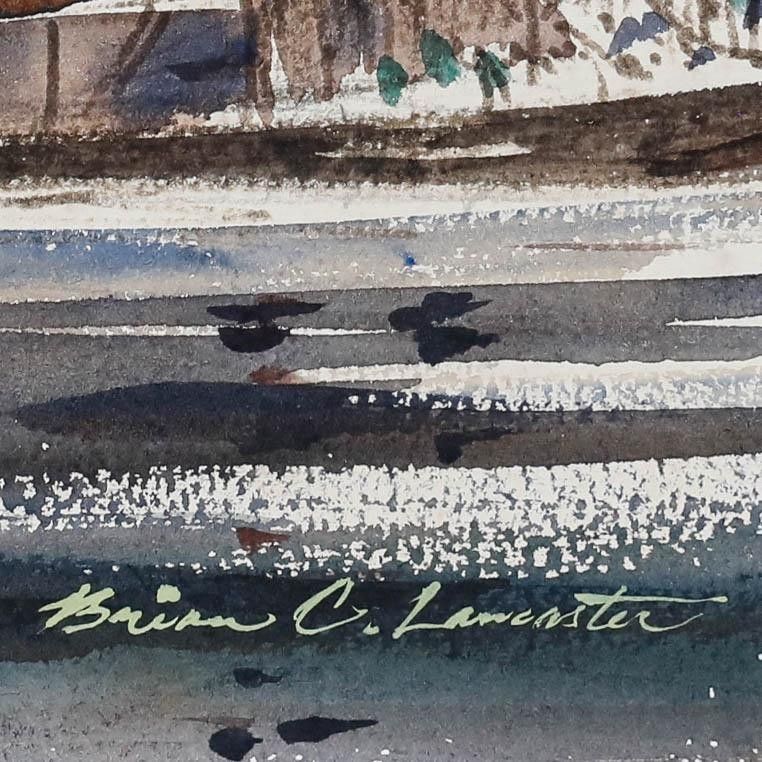 Brian Christy Lancaster (1931 2005) Watercolour, Paddle Steamers photo 195.0