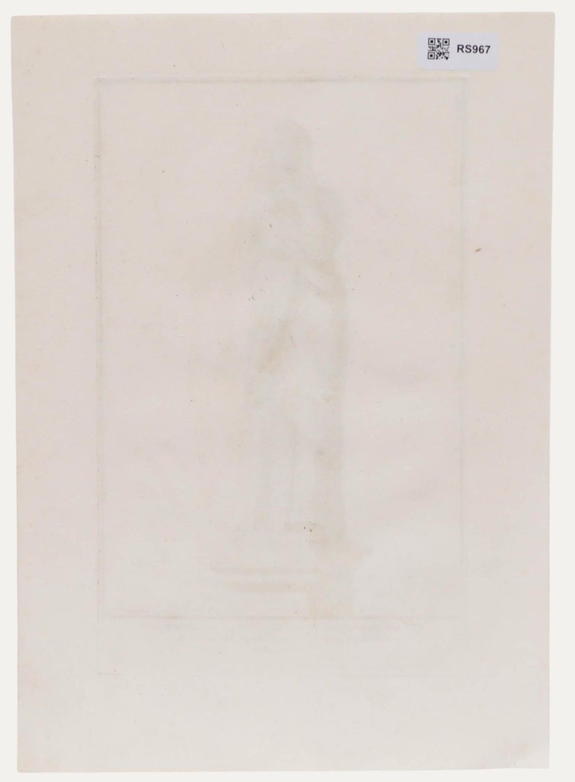Sir Nicolas Dorigny (1658 1746) 18th Century Etching, Statue Of Giulia Mamaea