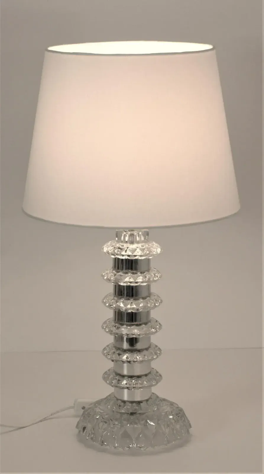 Glass And Chrome Table Lamp By Carl Fagerlund For Orrefors, Sweden, 1960s photo furniture
