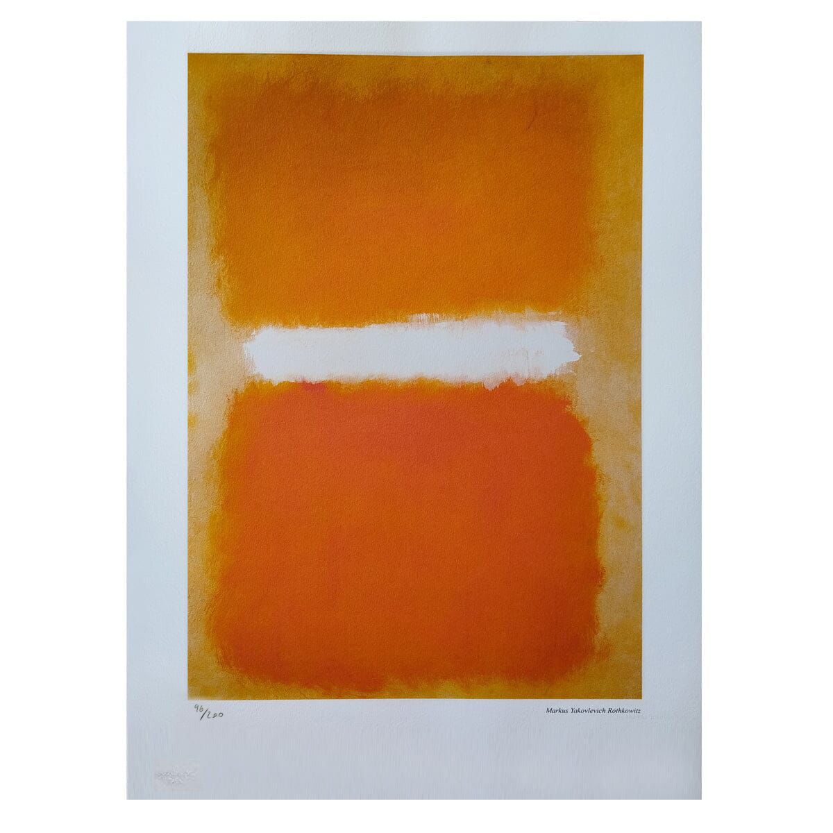 1980s Gorgeous Mark Rothko Limited Edition Lithograph