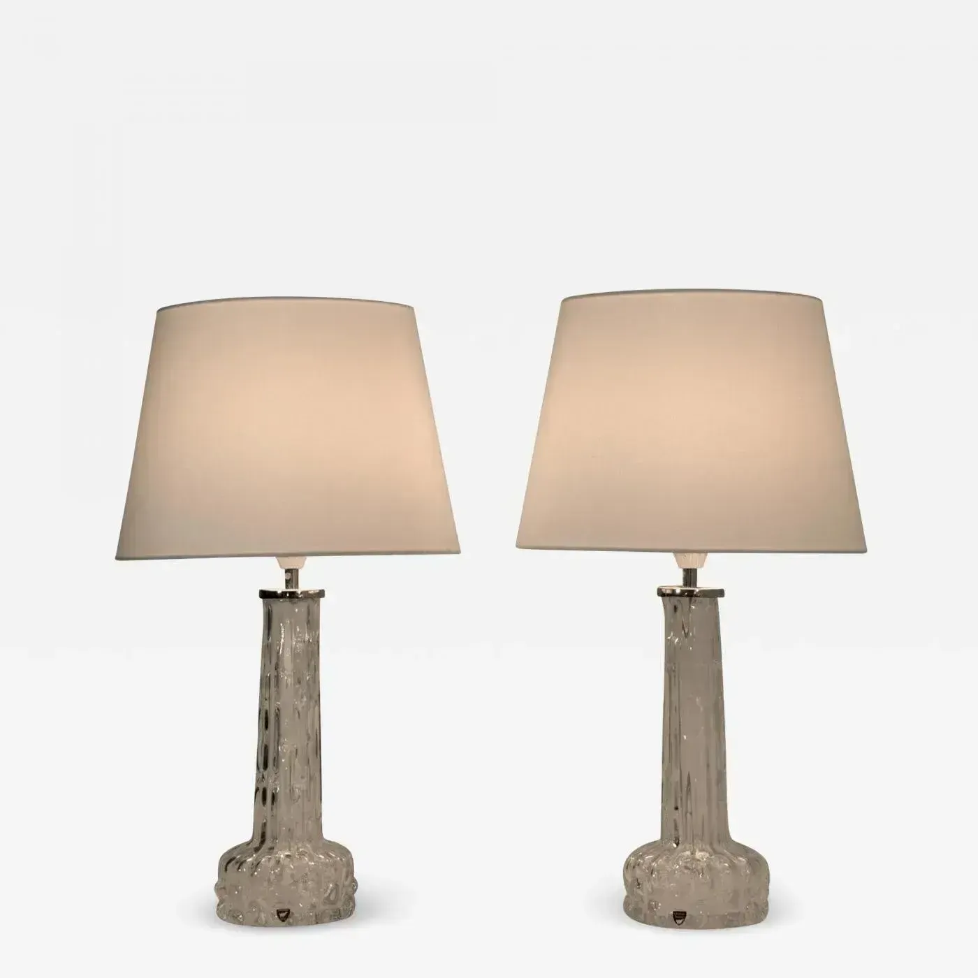 Art Glass Table Lamps By Carl Fagerlund For Orrefors, 1950s, Set Of 2 photo furniture