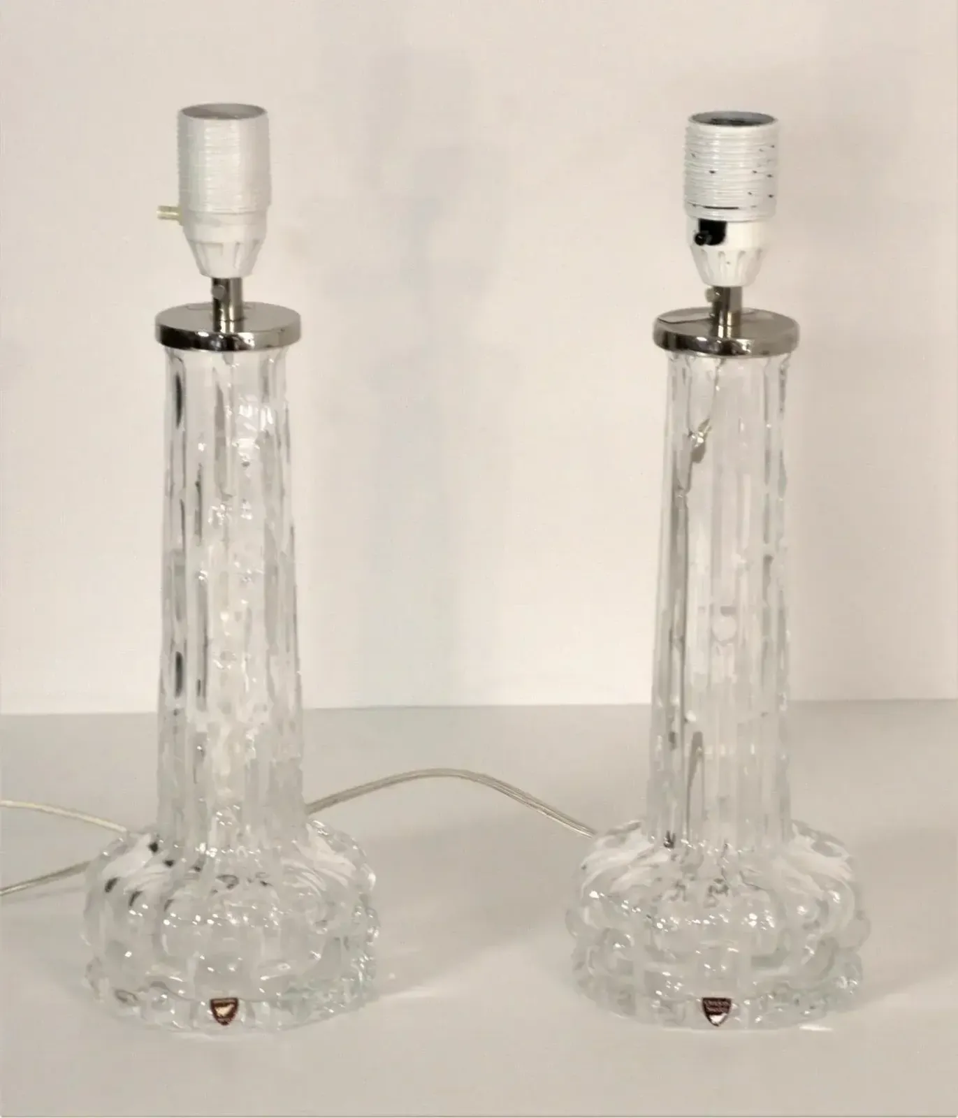 Art Glass Table Lamps By Carl Fagerlund For Orrefors, 1950s, Set Of 2 photo buy