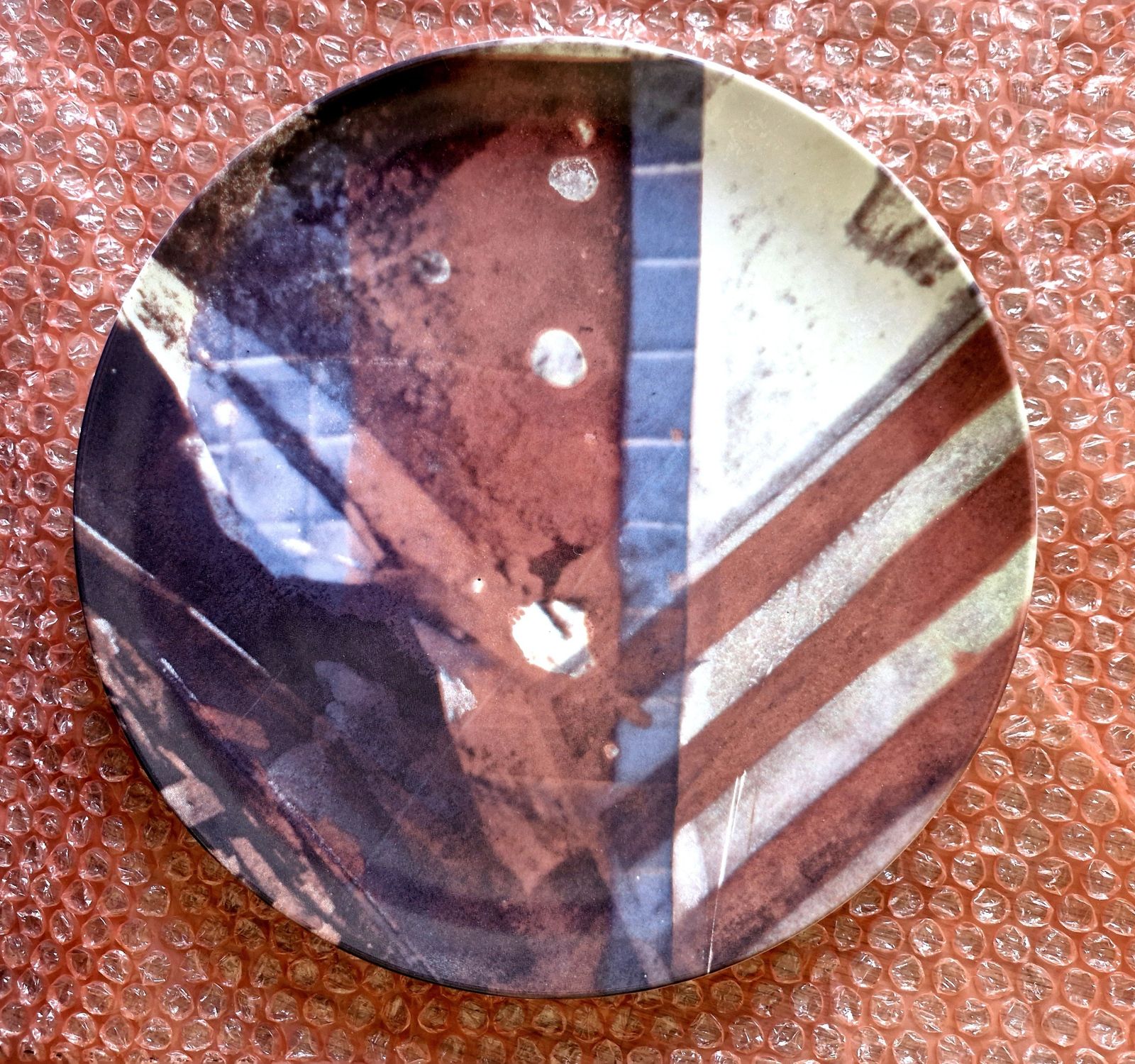 Limited Edition Set Of 6 Robert Rauschenberg Transfer Printed Porcelain Plates. photo 1200.0