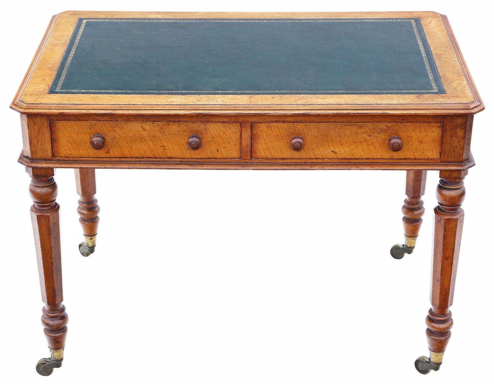 Antique 19th Century Oak Writing Desk / Table – Fine Quality Furniture