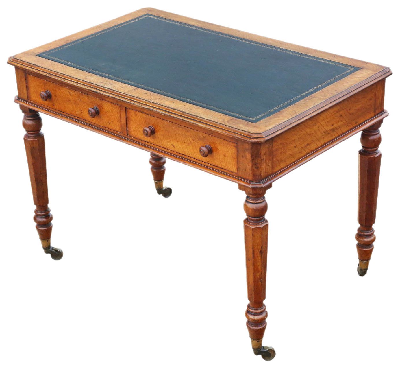 Antique 19th Century Oak Writing Desk / Table – Fine Quality Furniture photo furniture