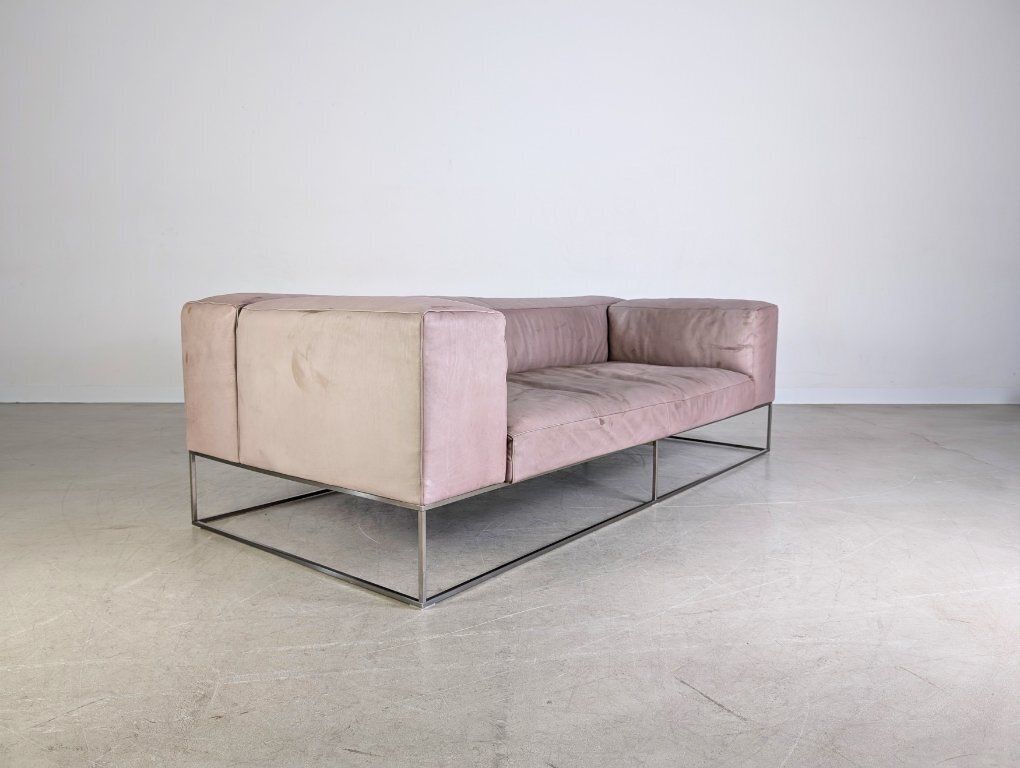 Living Divani Ile Cube Leren Bank Tweezitter Design photo Meubels