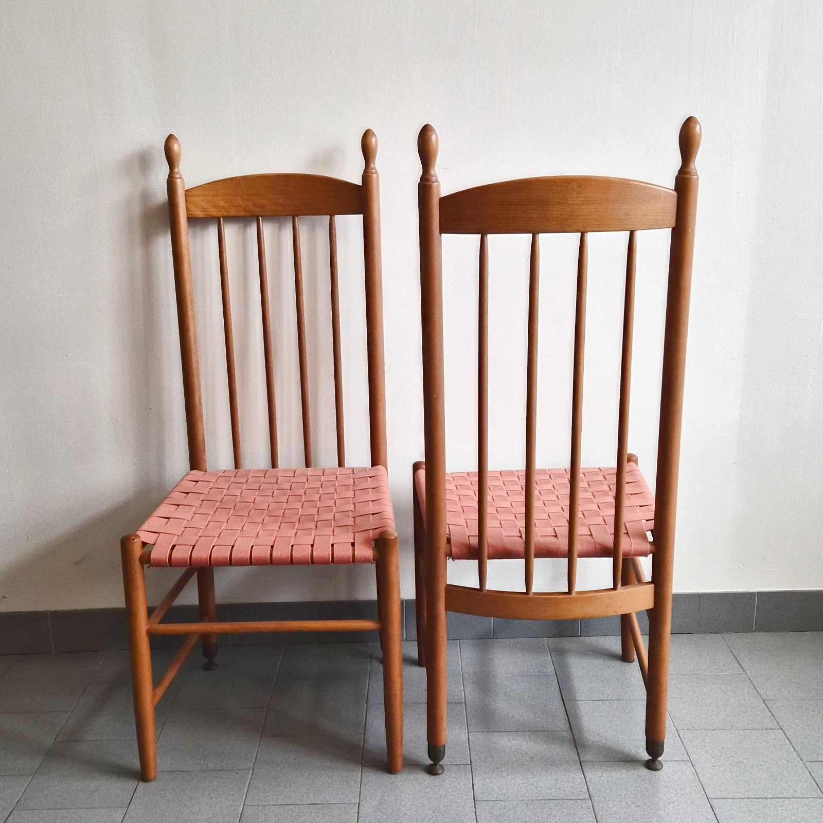Vintage Jaren 1980 "Root" Set Van 4 Stoelen Voor Rock Wood En Heter – 80s Retro photo for sale