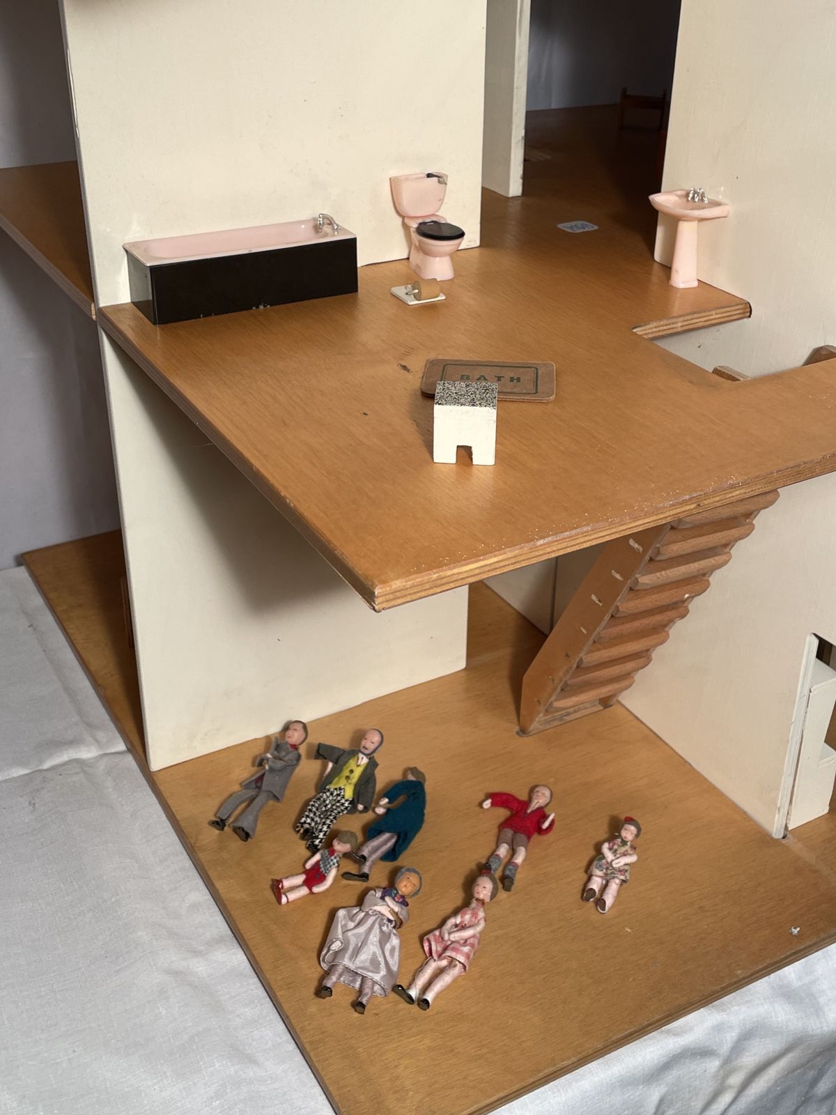Mid Century Galt Dolls House (Roger Limerick) With Furnishings photo vintage
