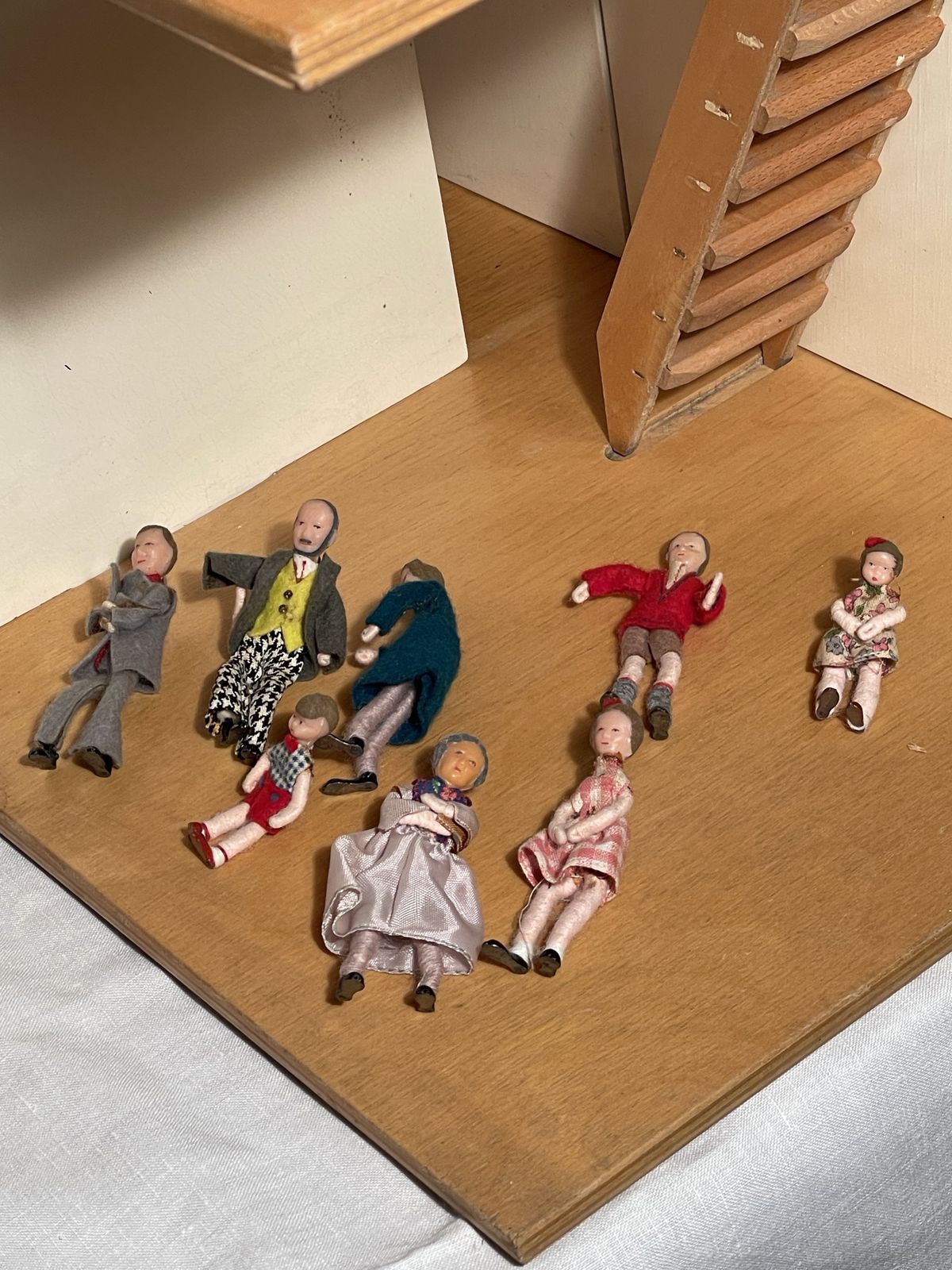 photo for sale Mid Century Galt Dolls House (Roger Limerick) With Furnishings
