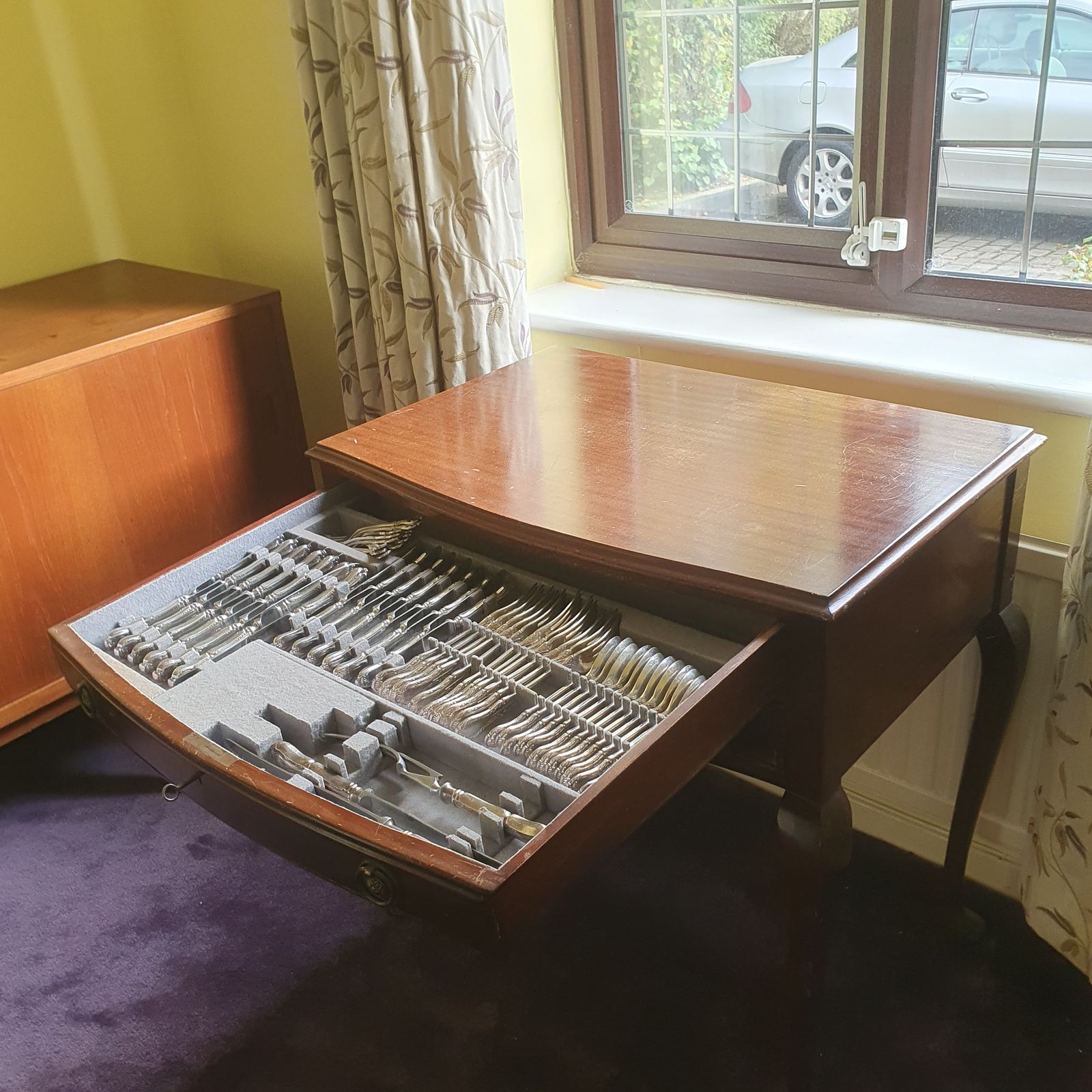 Canteen Of Silver Flatware, Sheffield 1968 photo furniture