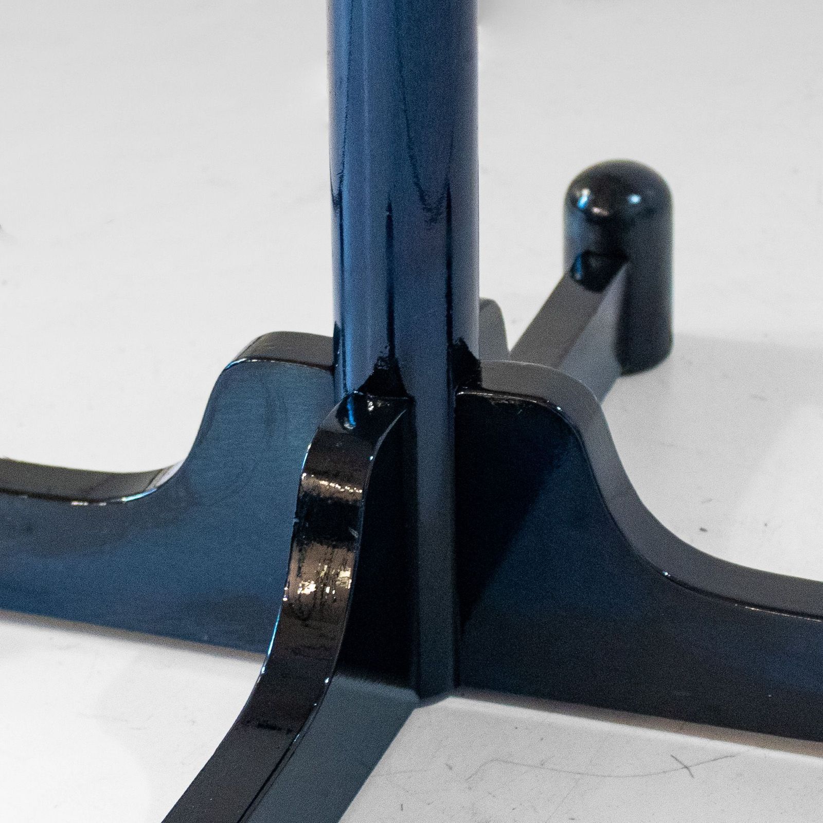 1970s Italian Modern Dark Green Glazed Wood Coat Rack photo vintage
