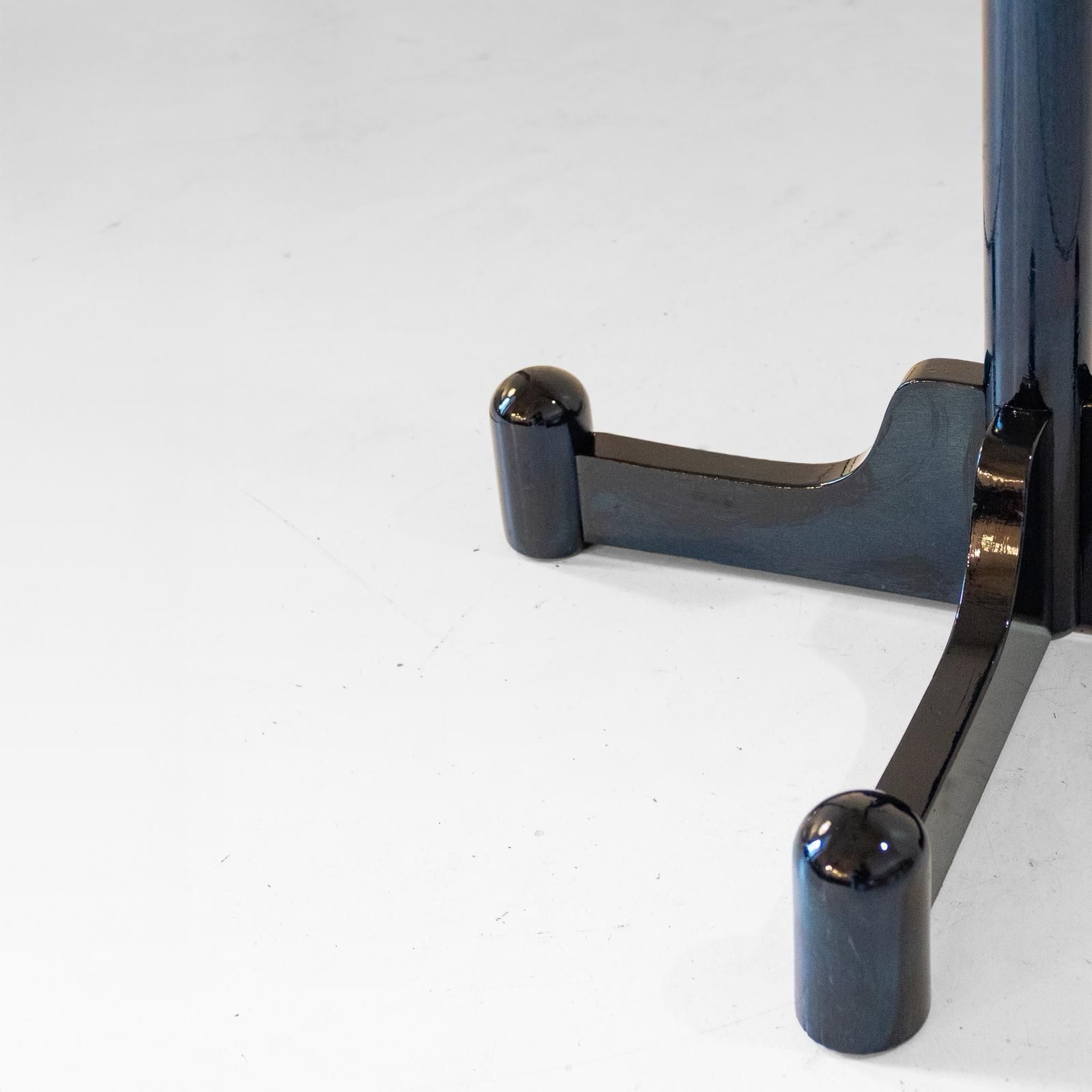 photo furniture 1970s Italian Modern Dark Green Glazed Wood Coat Rack