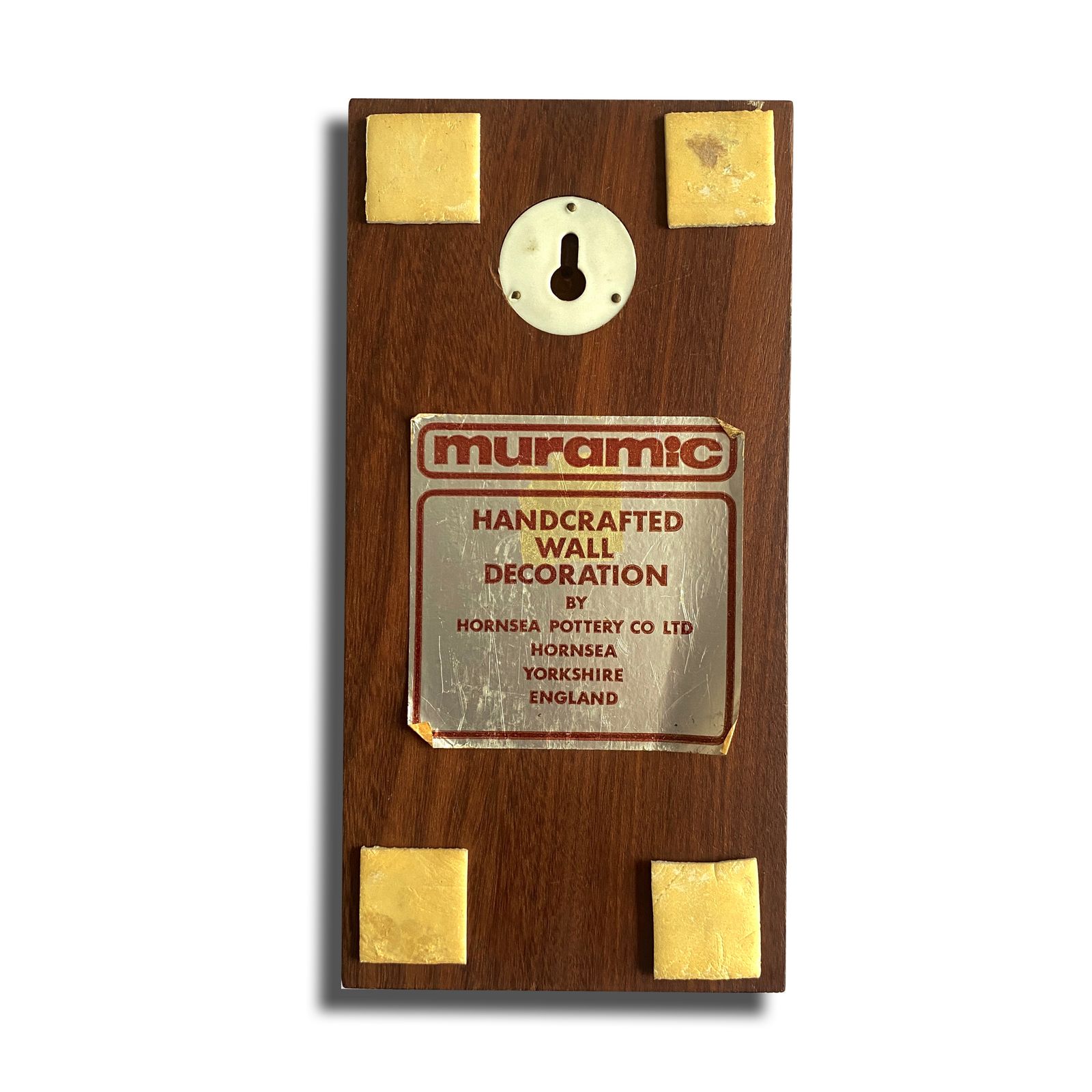 Hornsea Pottery Muramic Wall Plaque, Napoleon Design  1970s English Pottery photo furniture