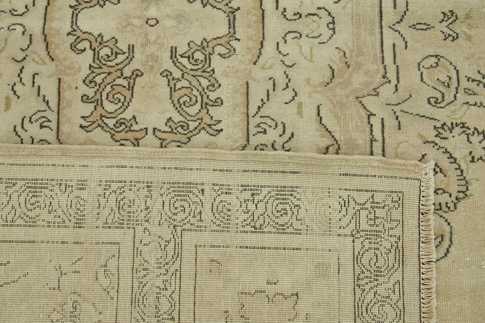 Handmade Beige Vintage Large Area Rug 243 Cm X 339 Cm photo buy