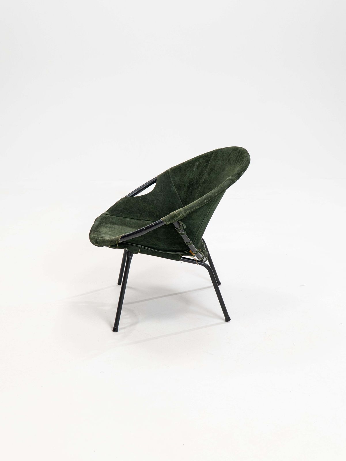 Mid Century Balloon Armchair In Green Cocktail Chair From Lusch & Co., 1960s photo furniture