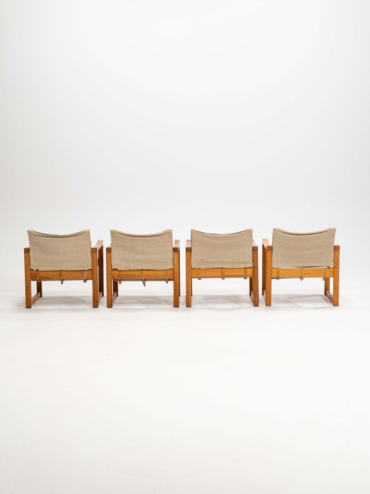 Midcentury Modern Set Of Four Karin Mobring Armchairs Model Diana By Ikea In Sweden, 1970s photo vinterior