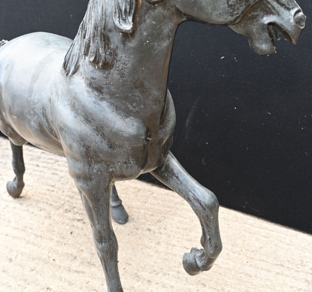 photo furniture Italian Bronze Horse Statue Bronze Pony Garden Casting