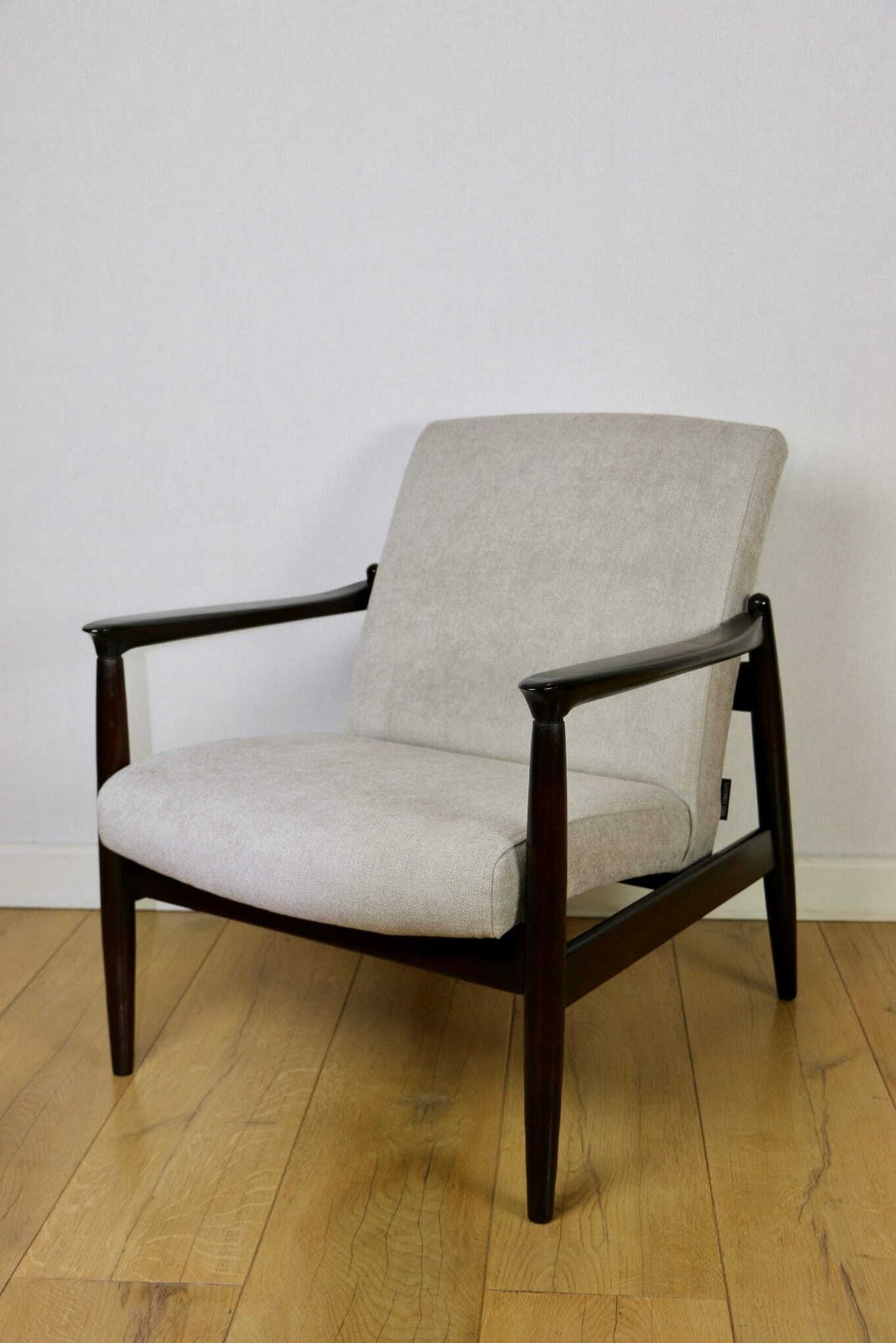 photo furniture Gfm 64 Armchair, Designed By Edmund Homa From The 1970s, Beige Gray   2 Pieces Available