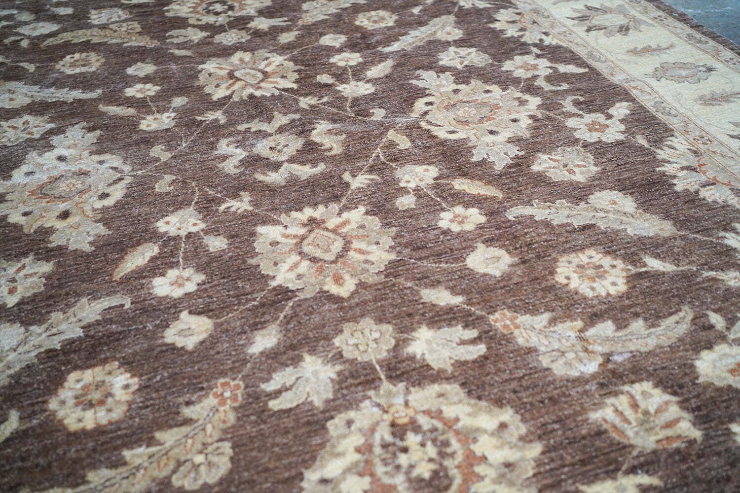 photo furniture A Large Contemporary Gold Antique Wash Ziegler Carpet C.2010
