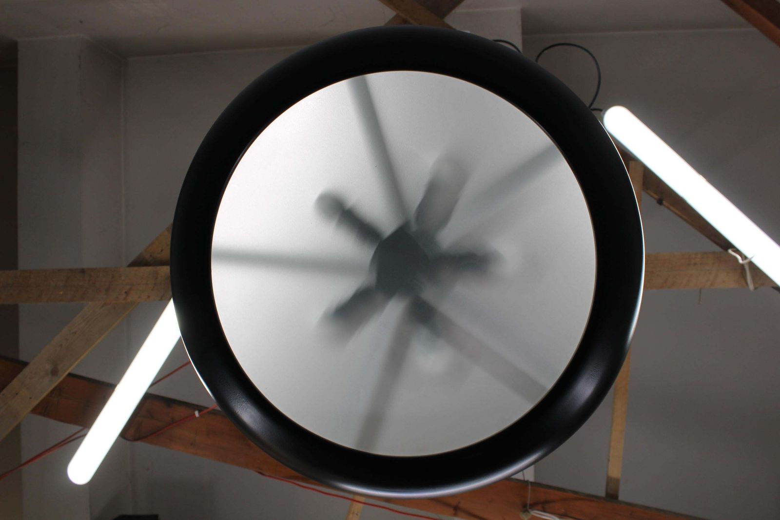 Bauhaus "Ufo" Pendant Light By Josef Hurka For Napako, Czechoslovakia, 1940s photo vinterior