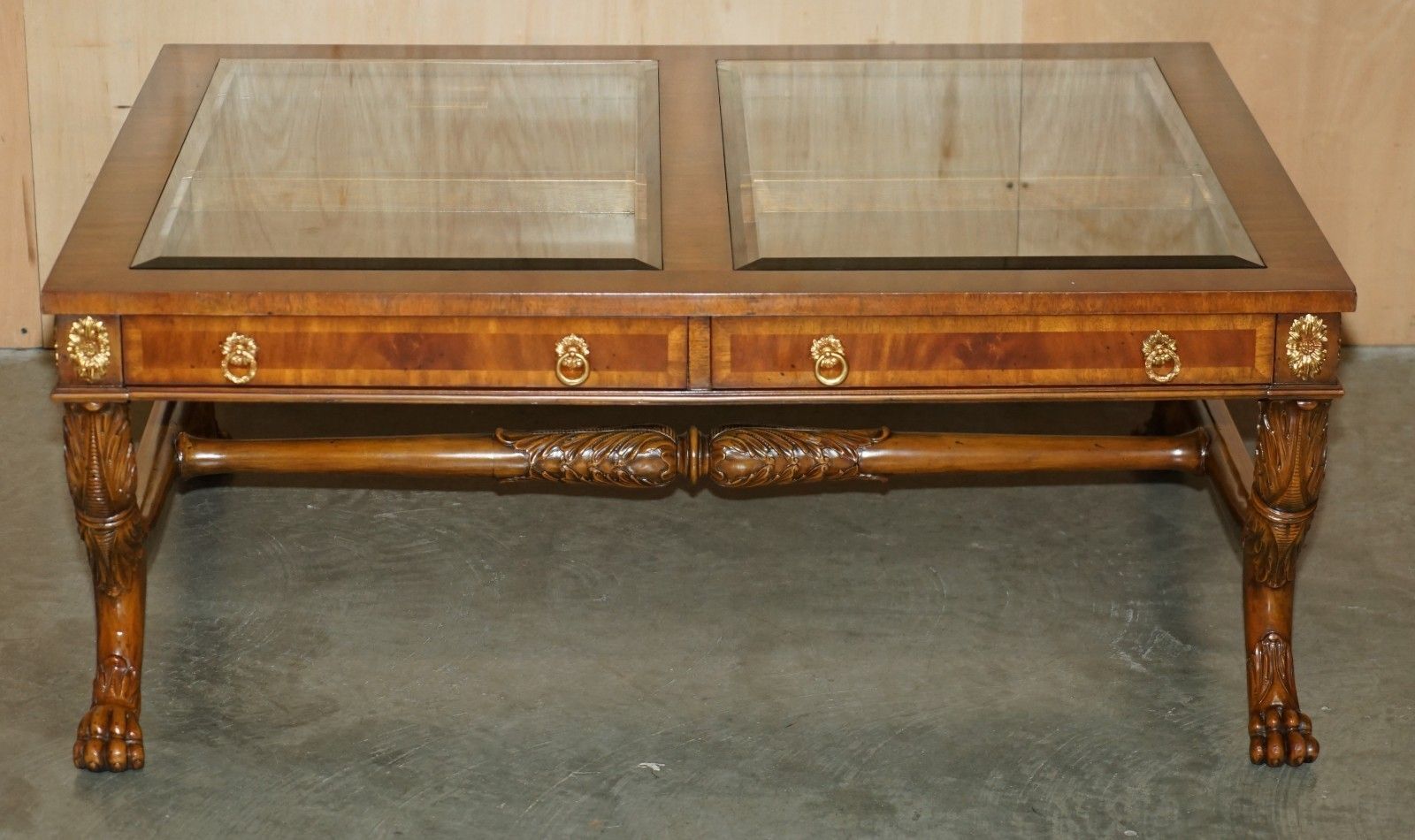 Exhibition Quality Maitland Smith Display Case Top Regency Coffee Cocktail Table photo furniture
