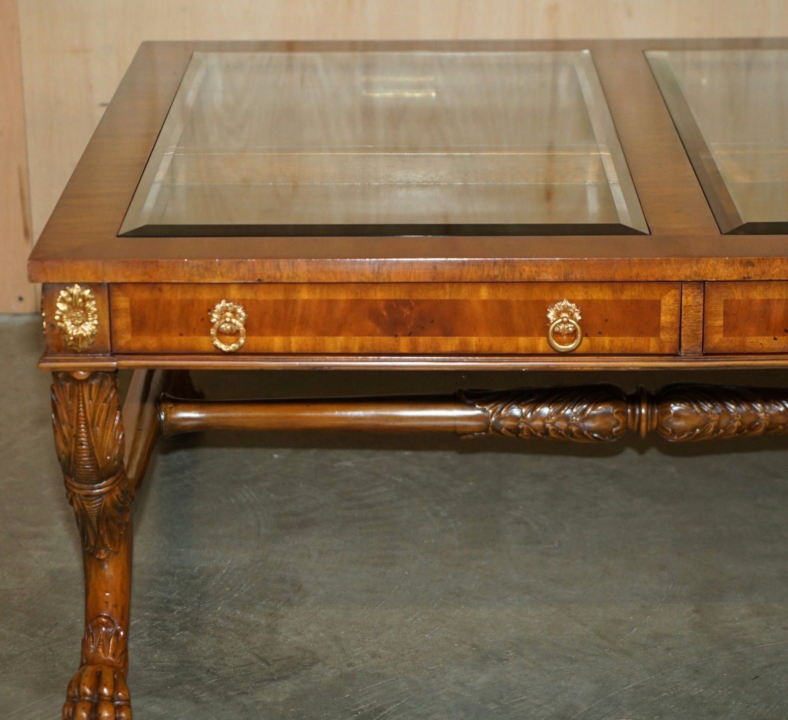 Exhibition Quality Maitland Smith Display Case Top Regency Coffee Cocktail Table photo for sale