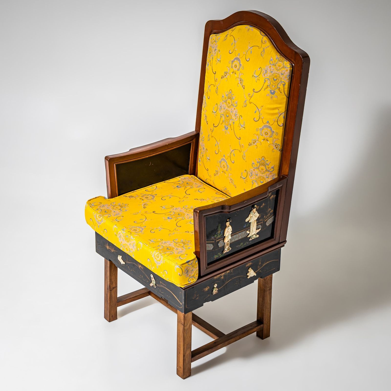Armchair With Chinoiserie Lacquer Decoration, Probably Early 20th Century photo 1320.0