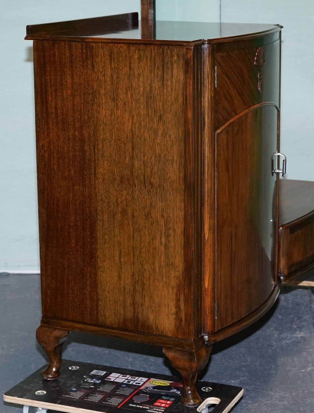 Furniture 1930s Art Deco C.W.S Cabinet Works Dressing Table With Mirror photo
