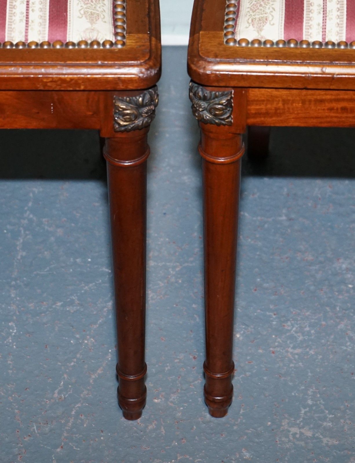 Pair Of Vintage Hardwood Dining Chairs photo vintage