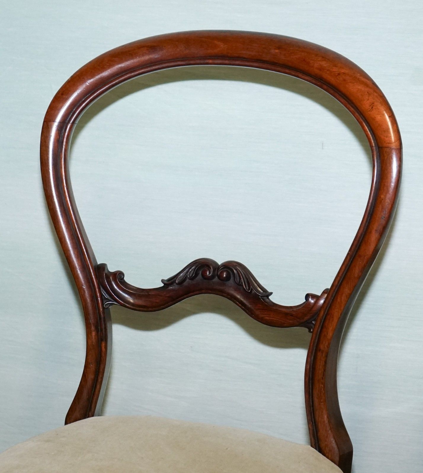 Set Of Six Circa 1860 Victorian Balloon Back Dinning Chairs photo Furniture