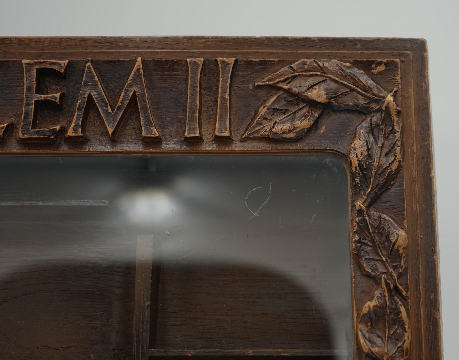 Antique Anglo Dutch Cigar Co. Willem II Oak Glazed Shop Counter Display Cabinet photo vinterior