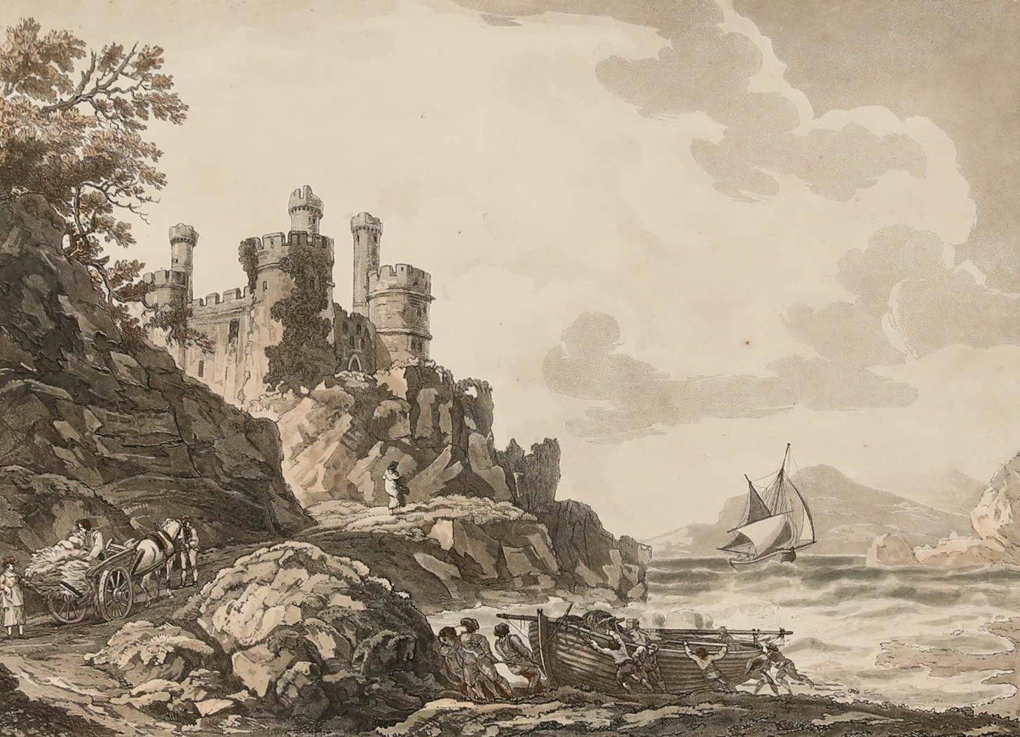 W. Pickett And J. Clarke After P.J. De Loutherbourg Etching, Conway Castle photo furniture