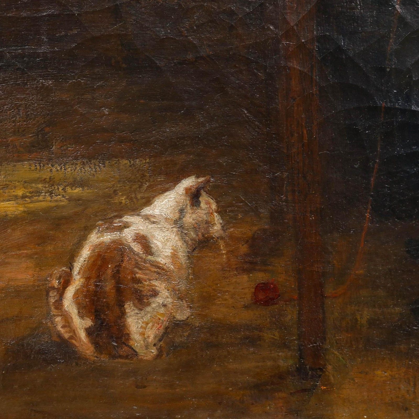 German School 19th Century Oil Feline Companions photo 595.0