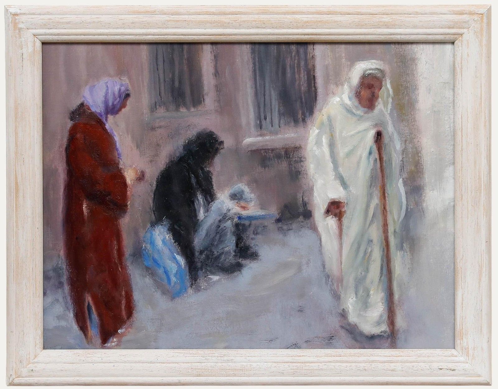 Neil Tyler (B.1945) Framed 20th Century Oil, Alms