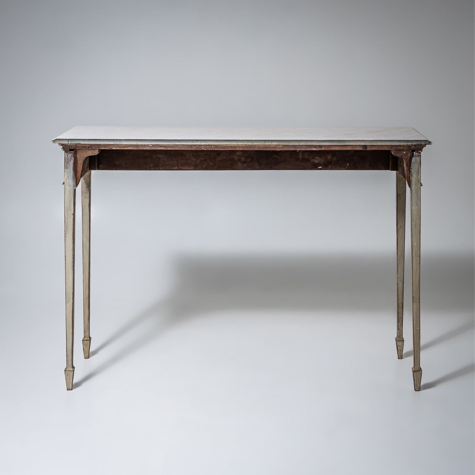 Paar Louis XVI Stijl Consoles Met Gegoten Stenen Bladen, 20e Eeuw photo buy