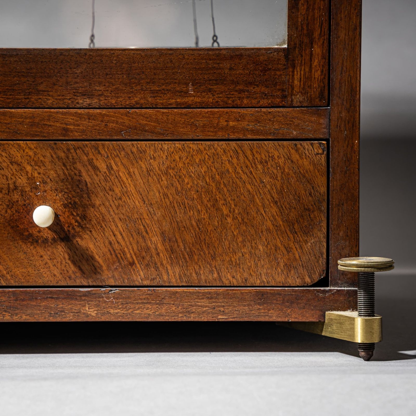 Brass Balance Scale In Wooden Case, 19th Century photo 1670.0