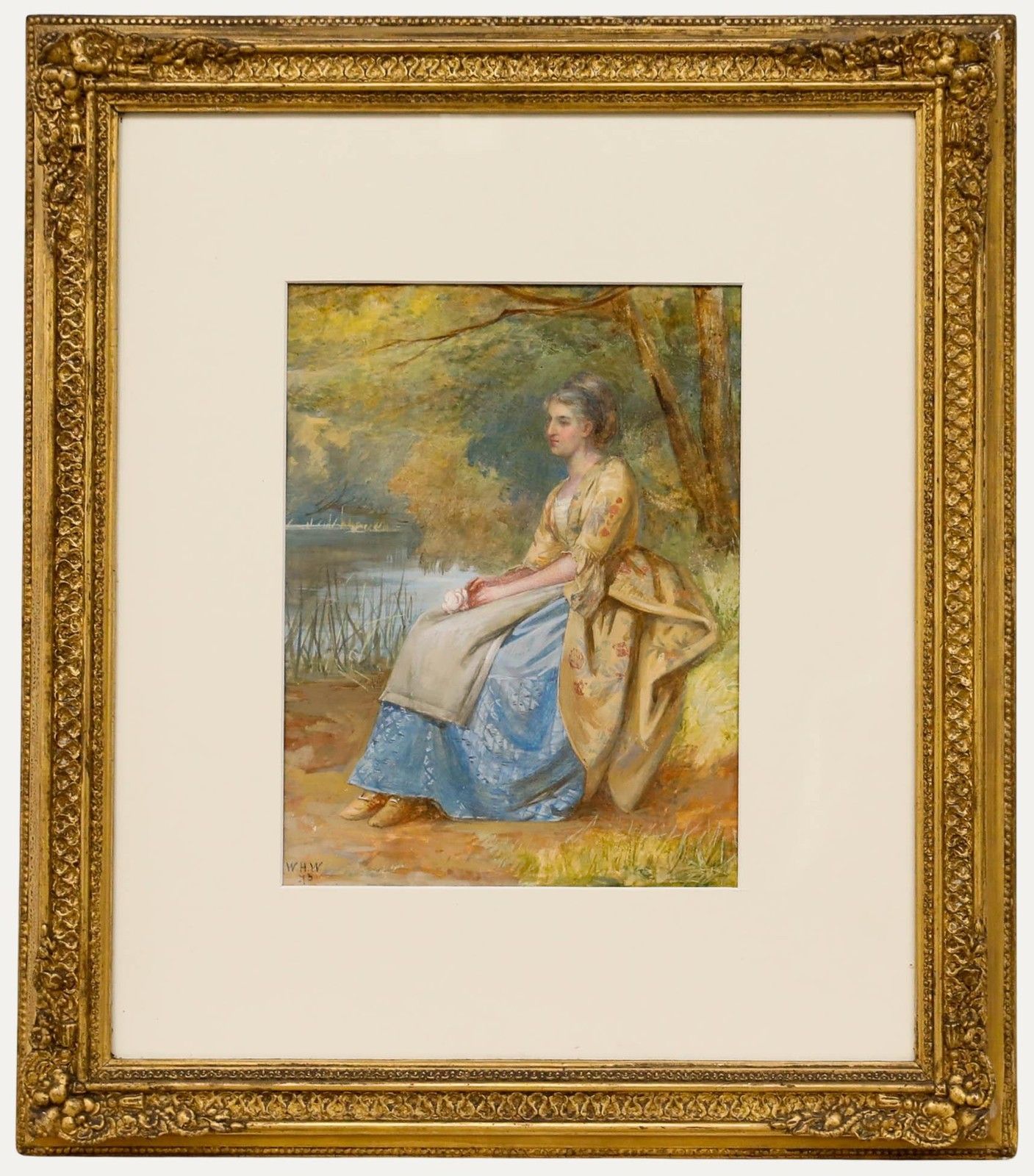 William Harris Weatherhead (1843 1903) 1873 Watercolour, Lost In Thought