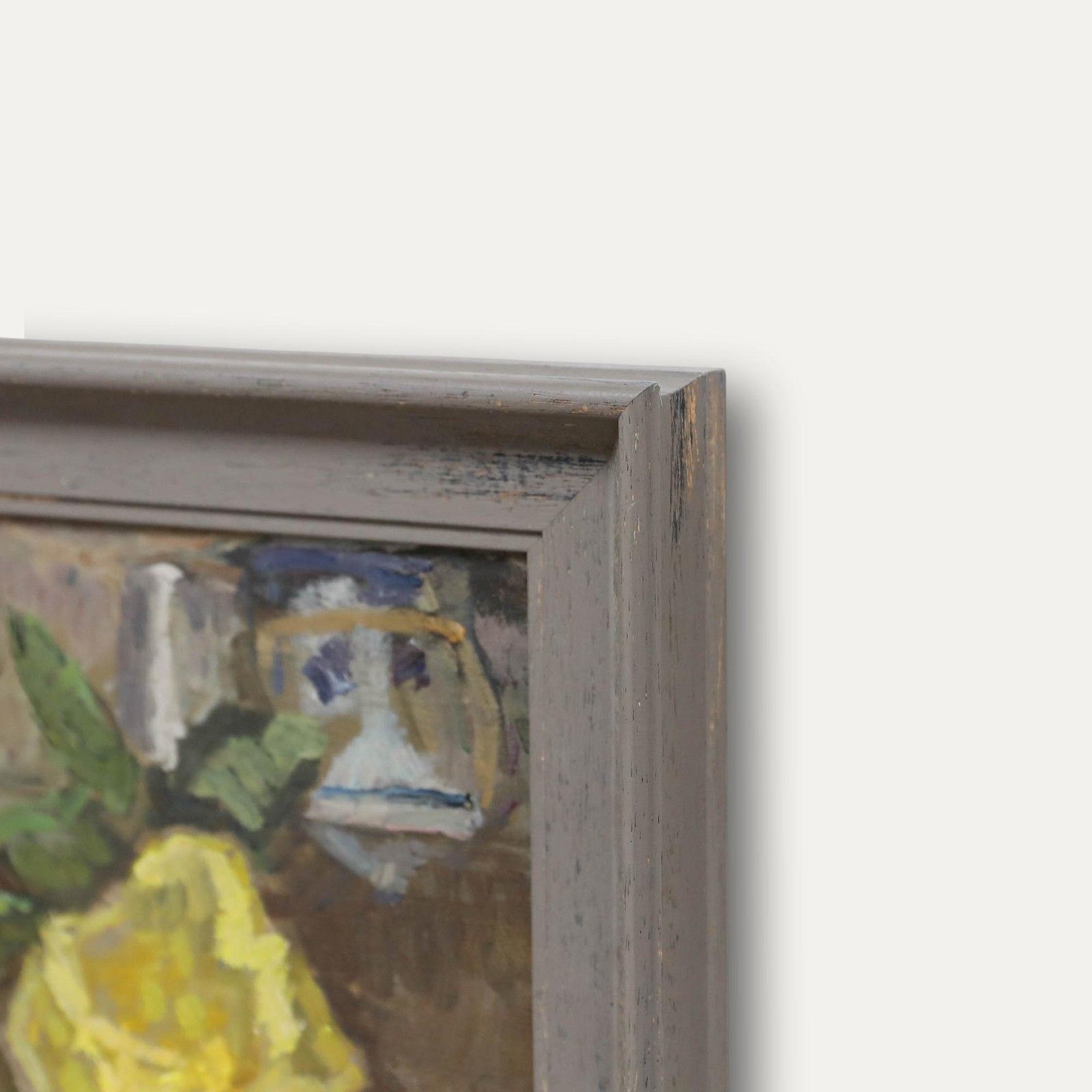 Bertrand Py (1895 1973) Mid 20th Century Oil, Yellow Rose photo 325.0