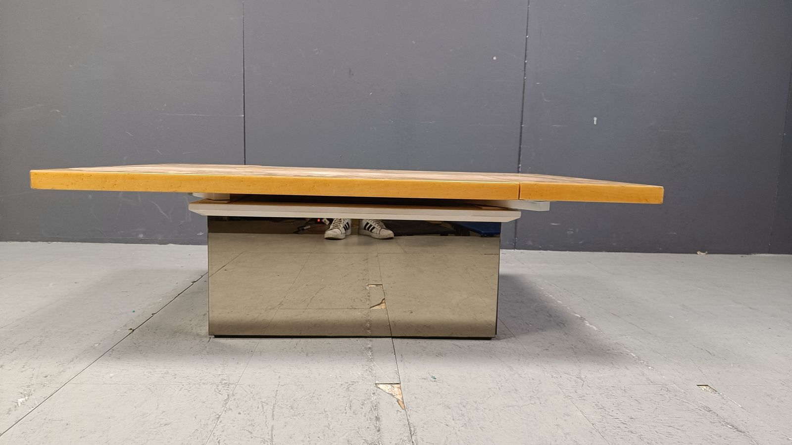 Vintage Ash Wood Coffee Table By Paul Michel, 1970s photo for sale