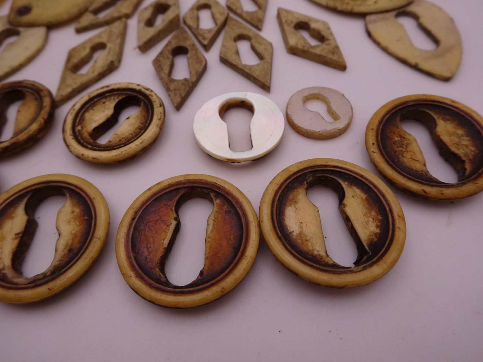 Collection Of Antique Natural Escutcheons For Furniture Restoration photo furniture