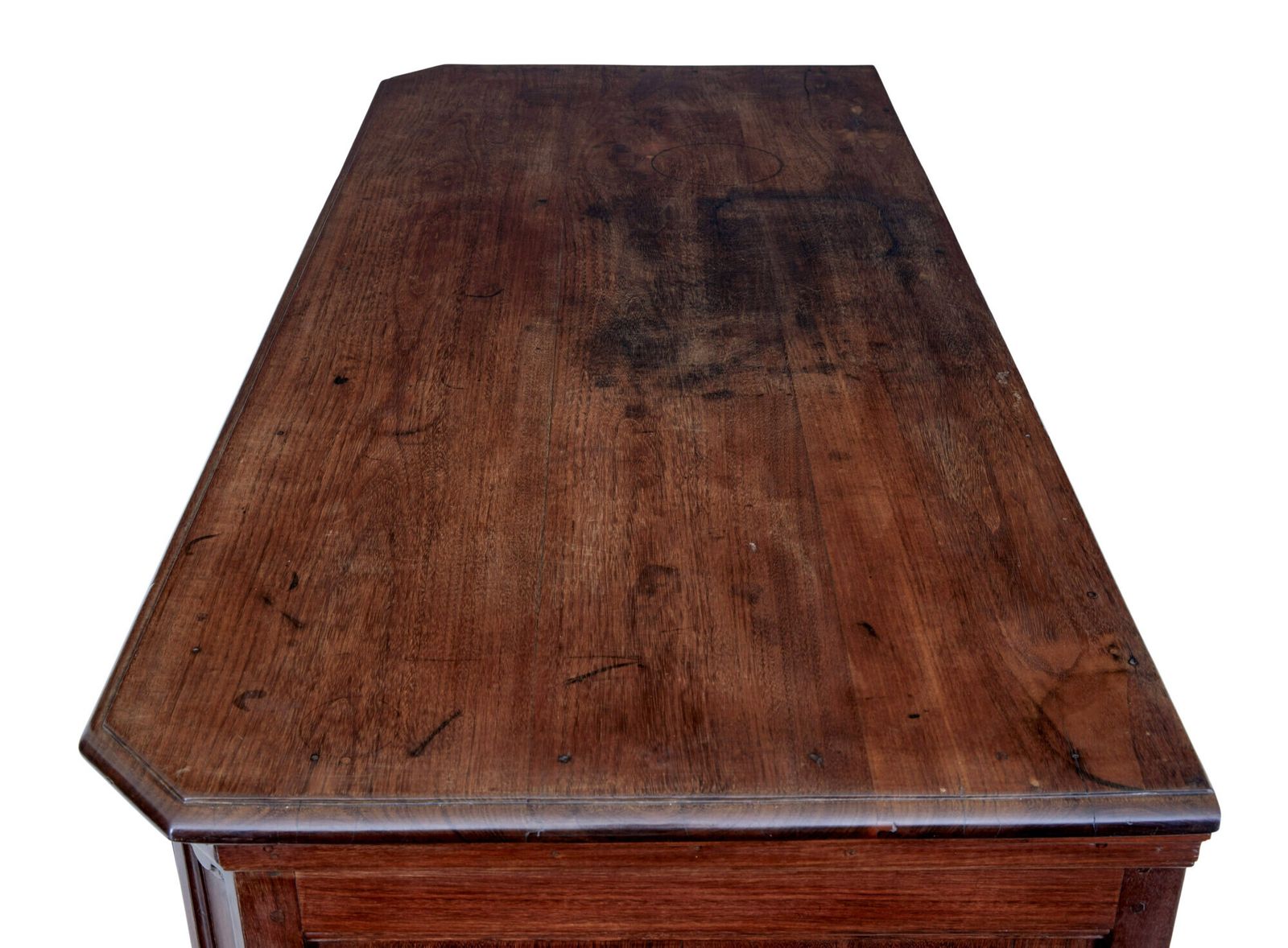 19th Century Carved Walnut French Provincial Commode photo for sale